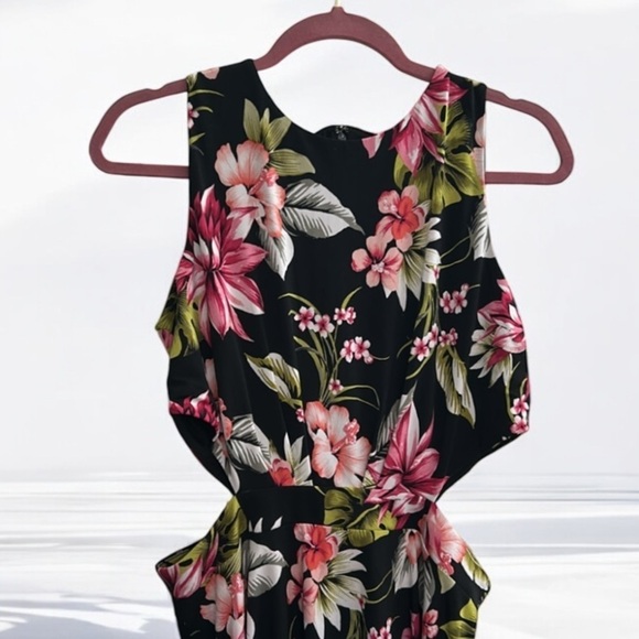 Bar IIl Tropical Print Cut Out Dress l SIZE L - Picture 5 of 5